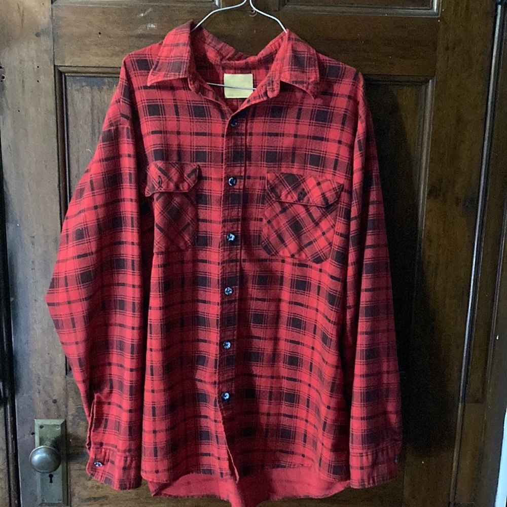 vintage sears button up flannel